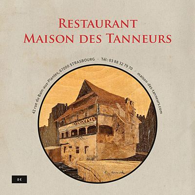 Extrait catalogue (restaurant La Maison des Tanneurs - 44 pages)