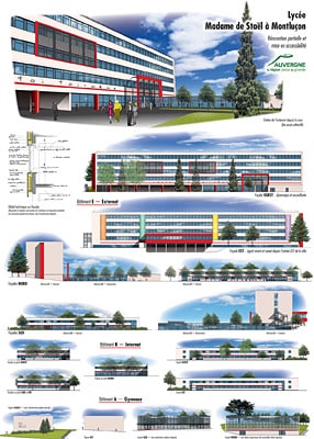 Illustration d'un projet d'architecture (suite) 